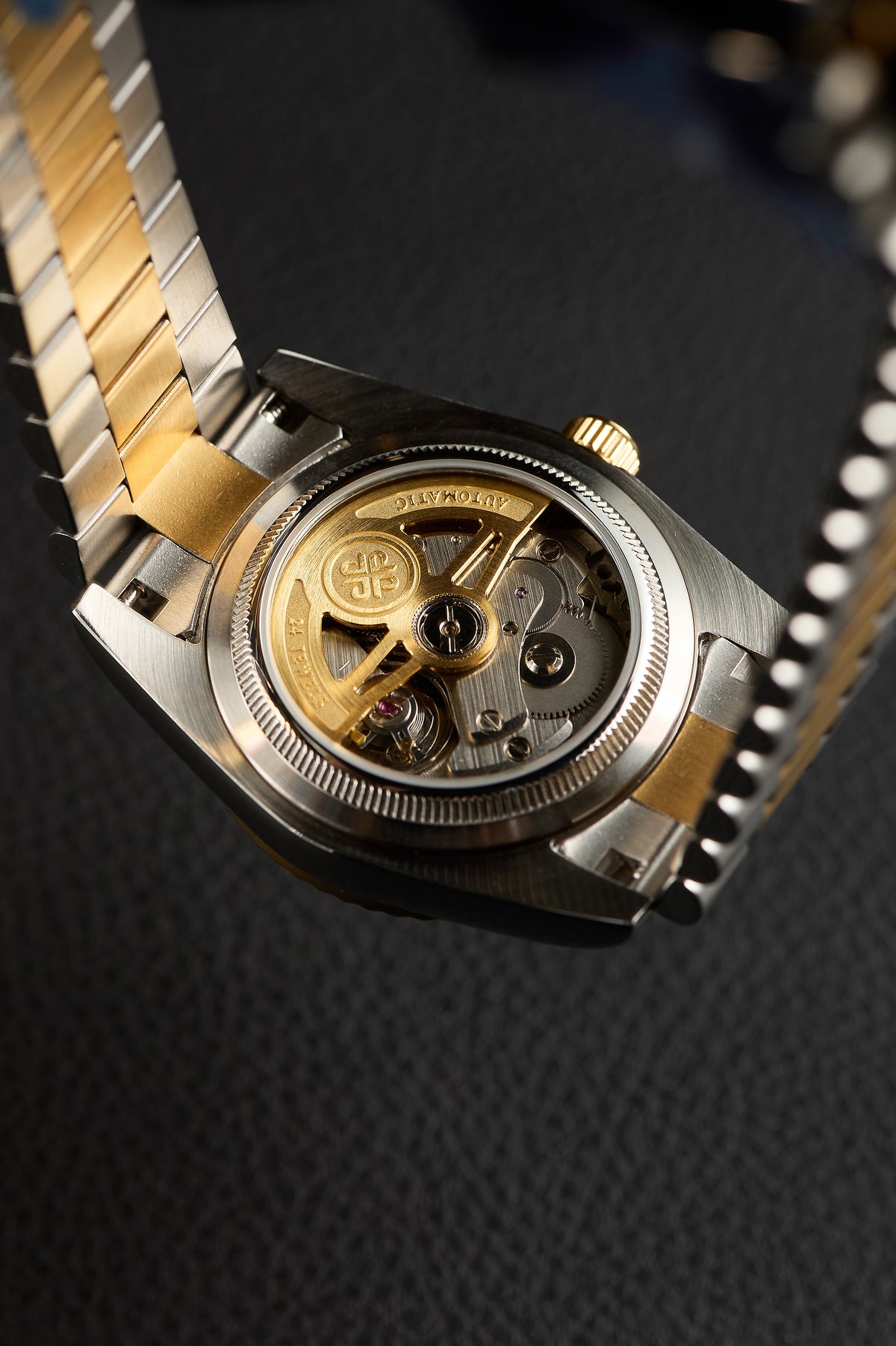 The "Lady Just" - 2 Tone Gold Baguette