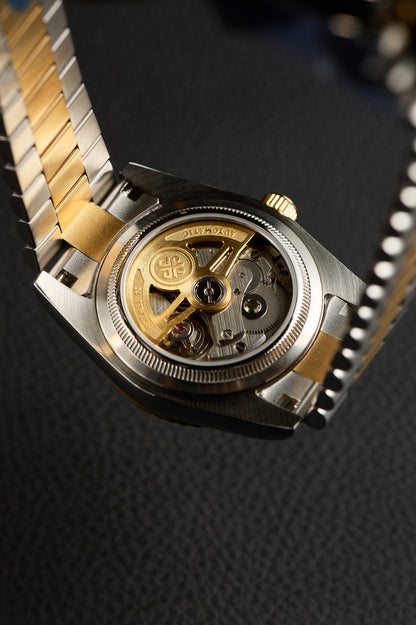 The "Lady Just" - 2 Tone Gold Baguette