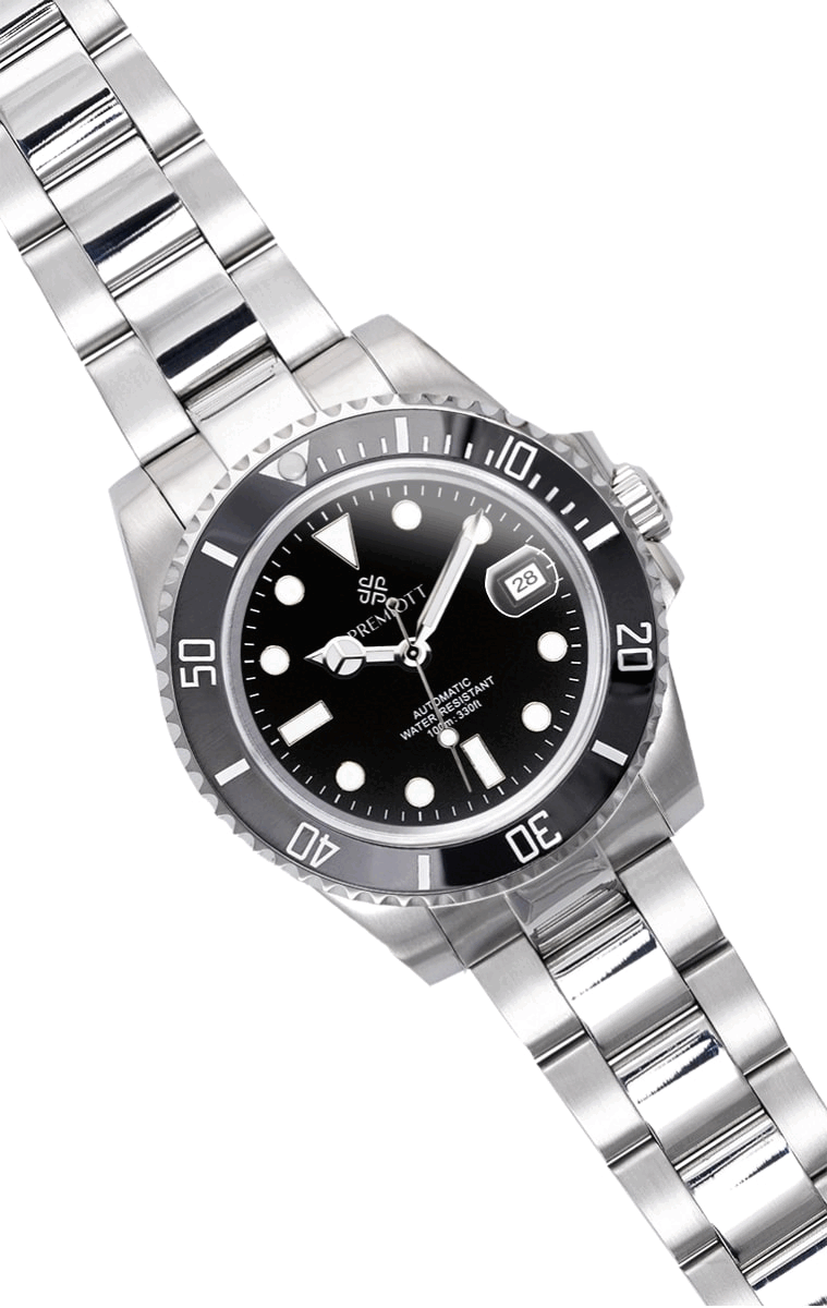 The Mariner, ceas automatic personalizat - animație cu variante de cadran, bezel și brățară în culori diferite